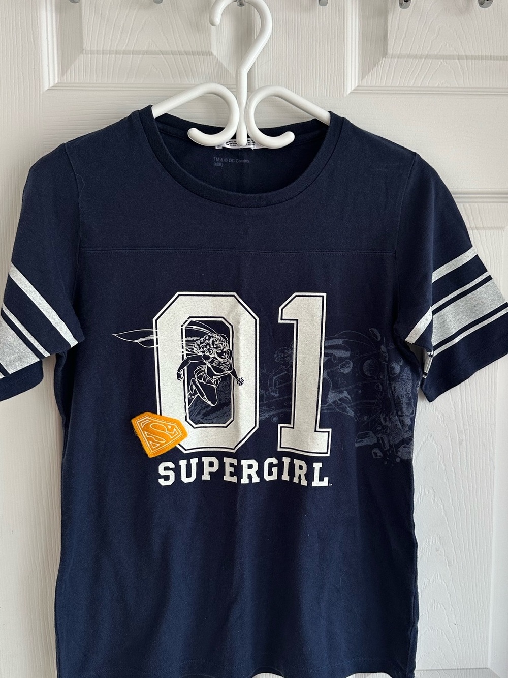 Navy Supergirl '01' Graphic Tee